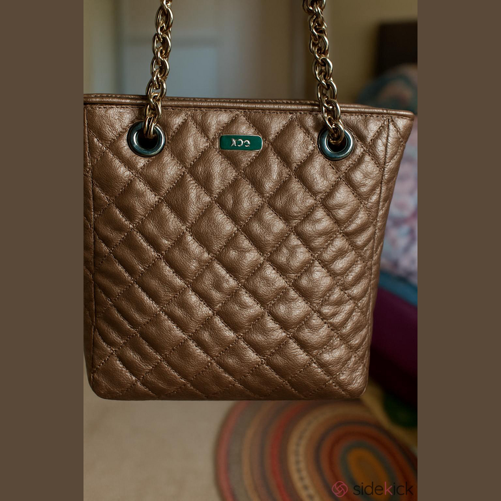Kate Spade Bronze Quilted Tote